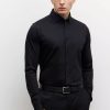 Mezczyzna Vistula Koszule | Bawelniana Koszula Slim Fit Czarny