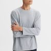 Mezczyzna Vistula T-Shirty | Gladki Longsleeve Szary