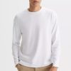 Mezczyzna Vistula T-Shirty | Gladki Longsleeve Bialy