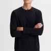 Mezczyzna Vistula T-Shirty | Gladki Longsleeve Czarny